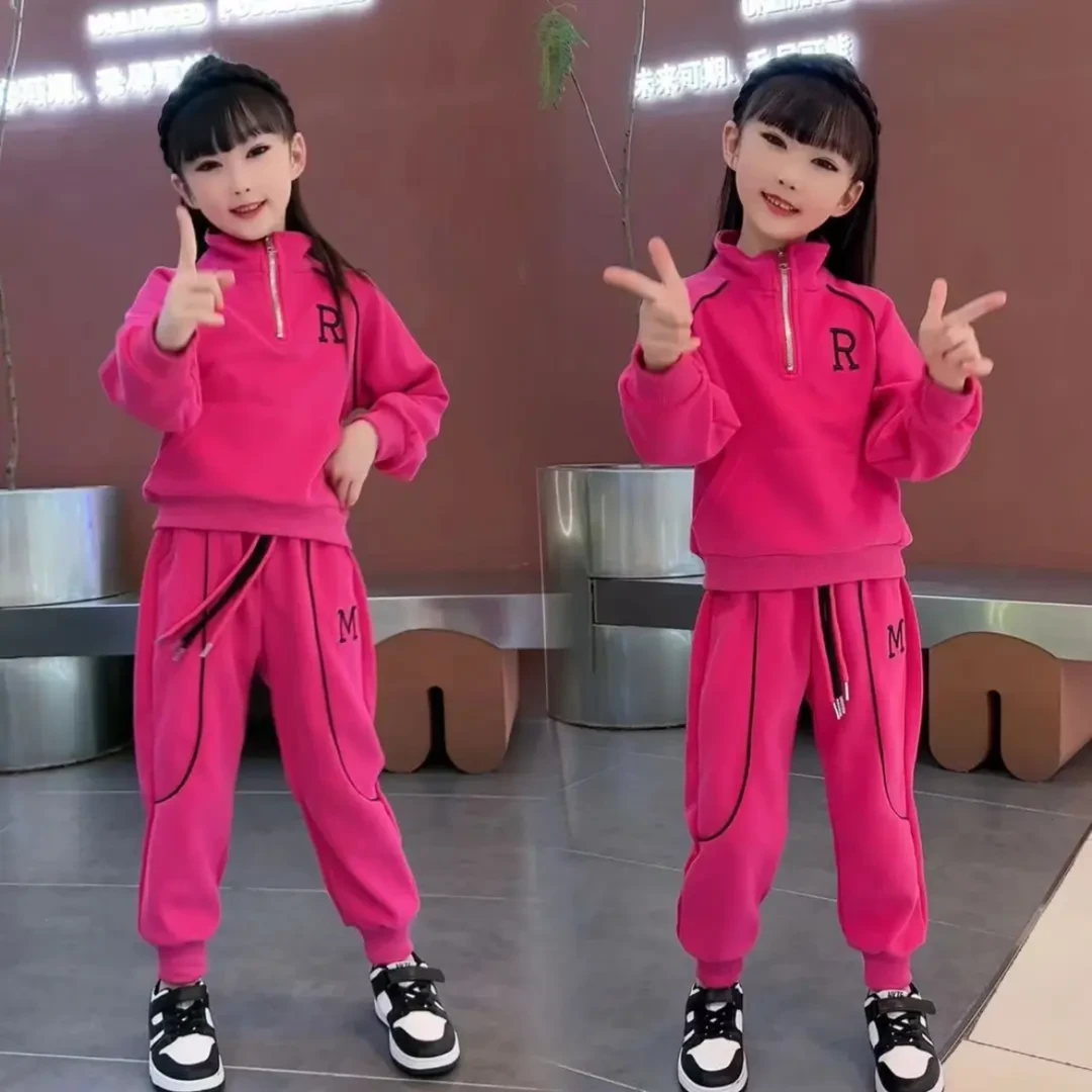 女童套装秋季2025新款秋款儿童中大童潮洋气休闲装小女孩童装时尚