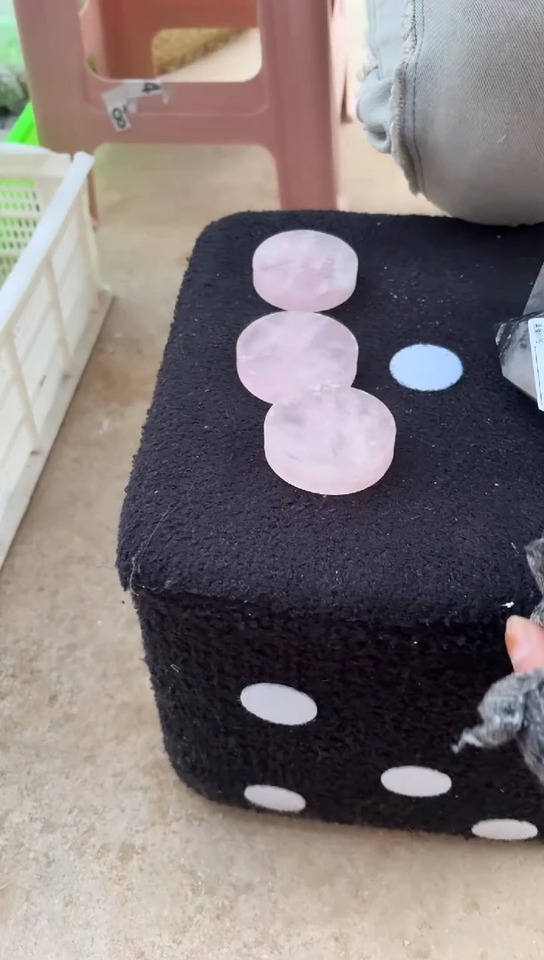 【闪购商品】水晶摆件未镶嵌粉水晶镯芯多样性发一个