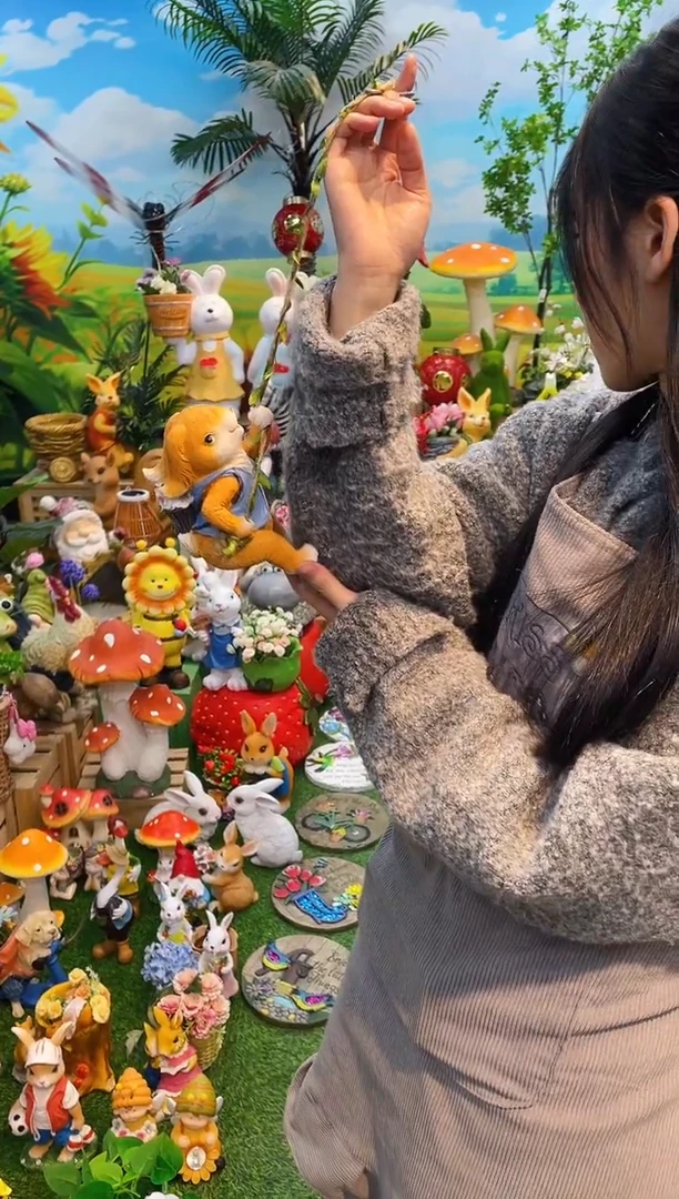 【闪购商品】红陶花园庭院摆件&000&