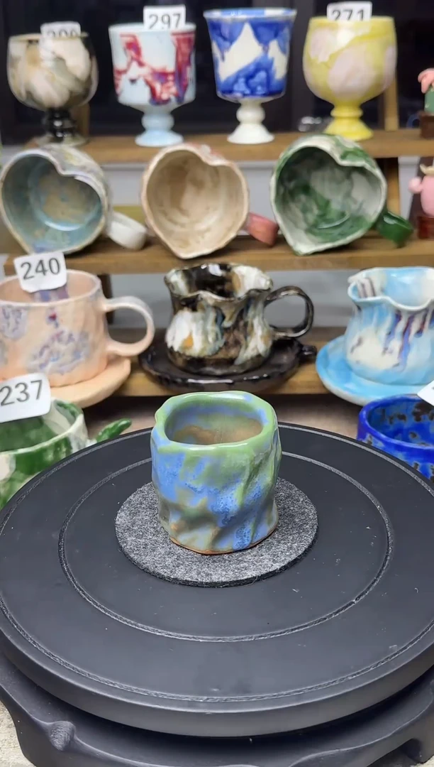 杯子景德镇高温陶瓷杯杯【有黑铁点正常介意勿拍】