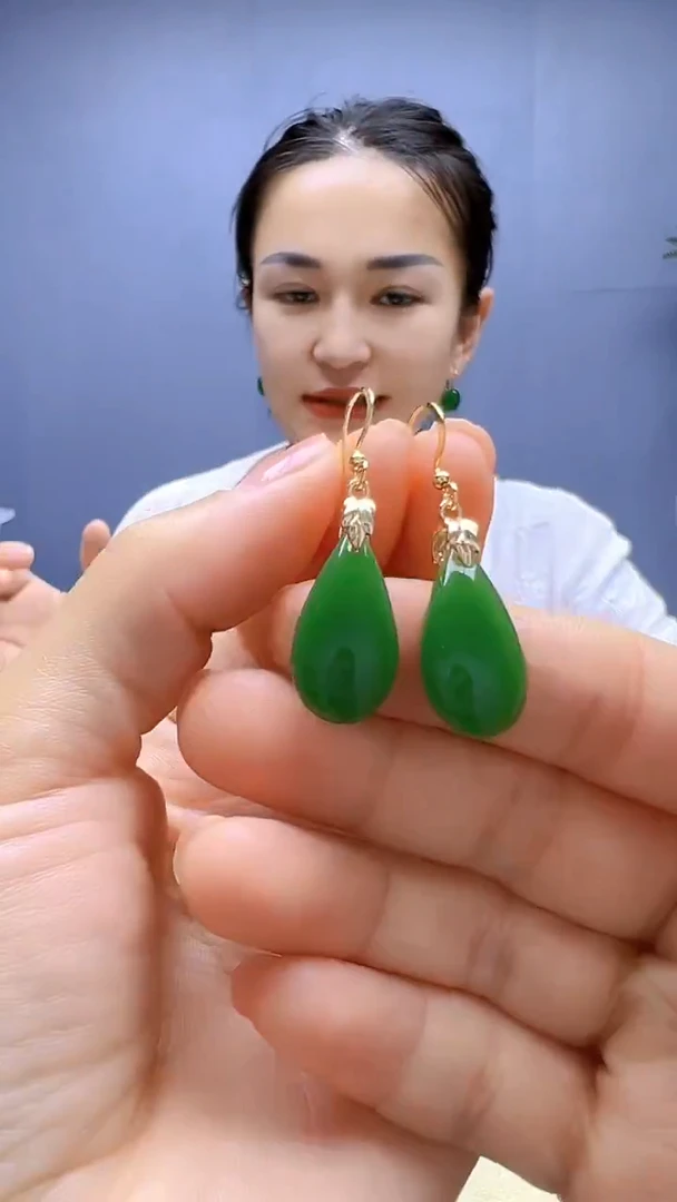 颈饰14K金镶嵌和田玉随昔diy颈饰