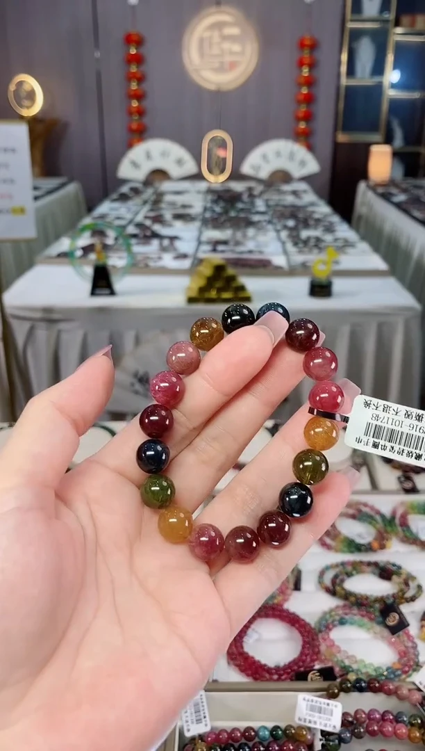 未镶嵌老矿碧玺单圈手串10mm+碧玺hon多样性发货一条
