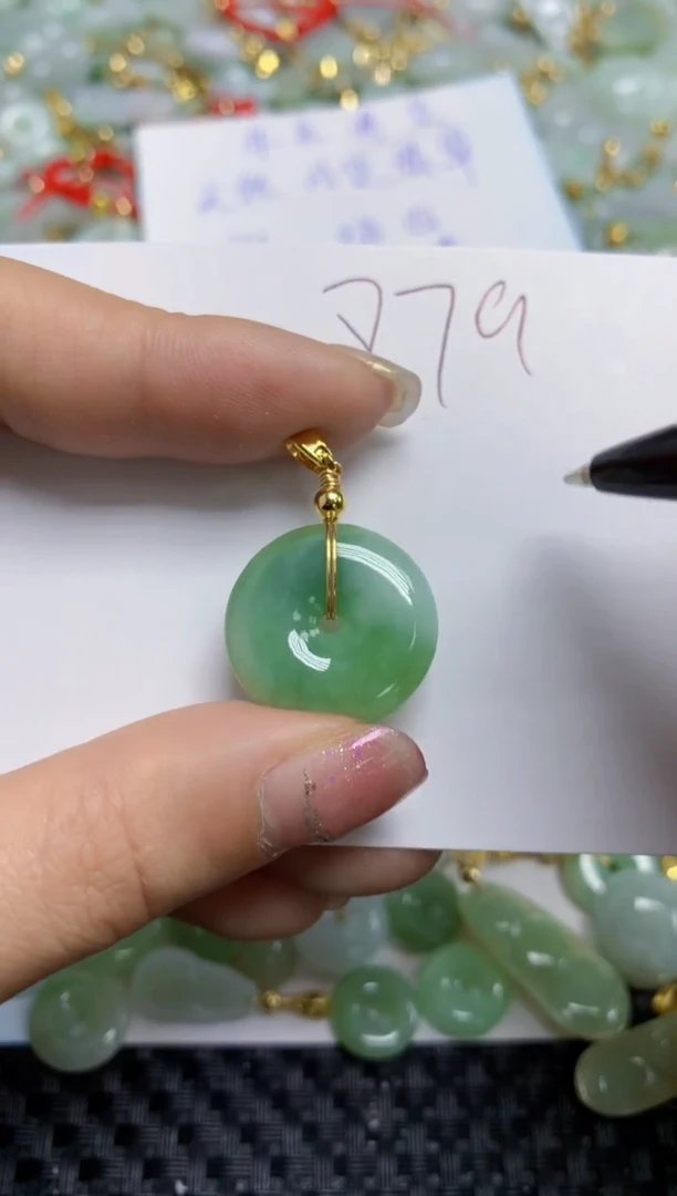 【闪购商品】翡翠颈饰合金天然A货翡翠