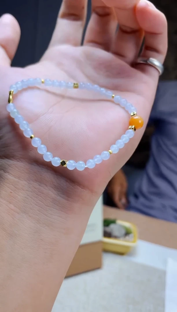 未镶嵌手串翡翠定制珠串