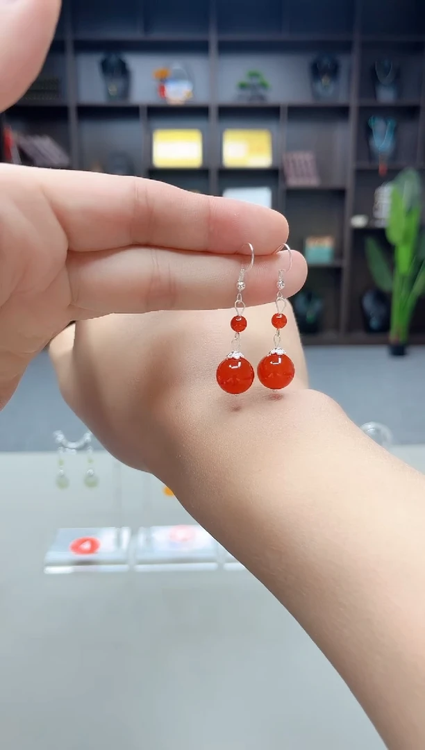 未镶嵌耳饰玛瑙/玉髓409000