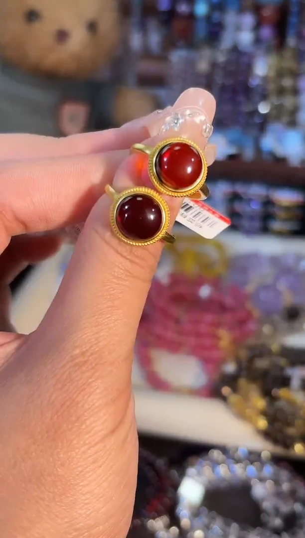 未镶嵌血珀戒指k876多样性发货一件