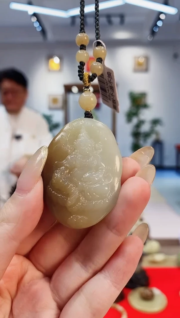 【闪购商品】和田玉挂件未镶嵌黄财神多样发发一件