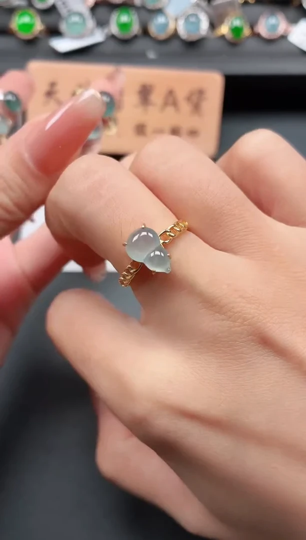 银S925镶嵌戒指翡翠1111