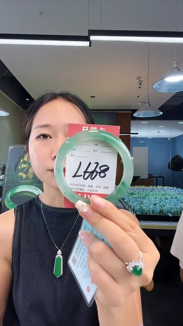 未镶嵌手镯石英质玉非洲翠62