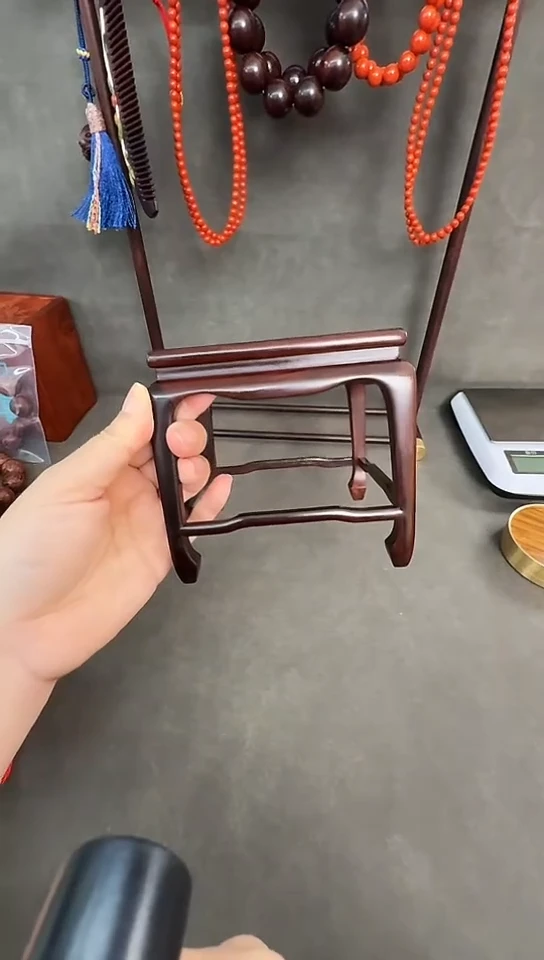 【闪购商品】檀香紫檀（小叶紫檀）无事牌紫檀方物座柔柔同款