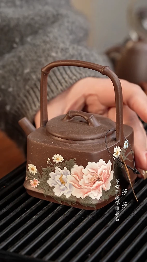 【闪购商品】四方牡丹提梁四方牡丹提梁