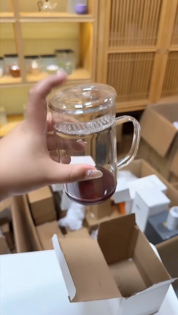 理想木底绿茶杯601
