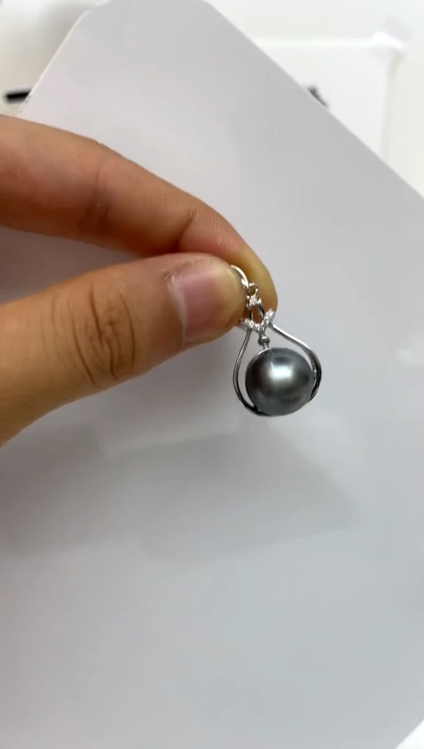 颈饰银S925镶嵌海水珍珠12.9