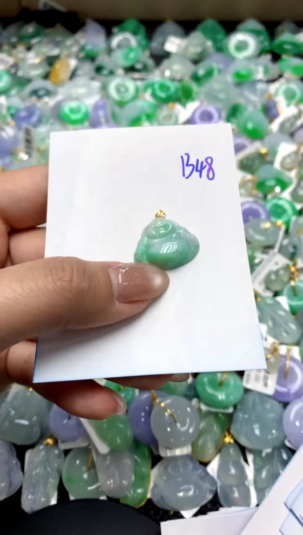 【闪购商品】翡翠颈饰18K金镶嵌1111111111111111