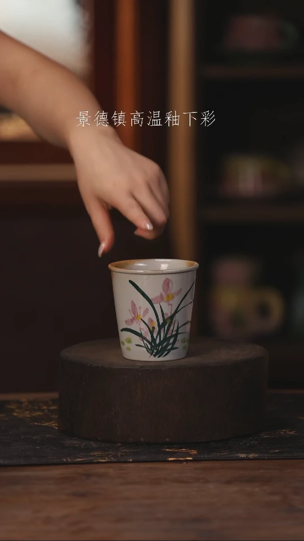 陶瓷景德镇高温釉下手绘陶瓷371