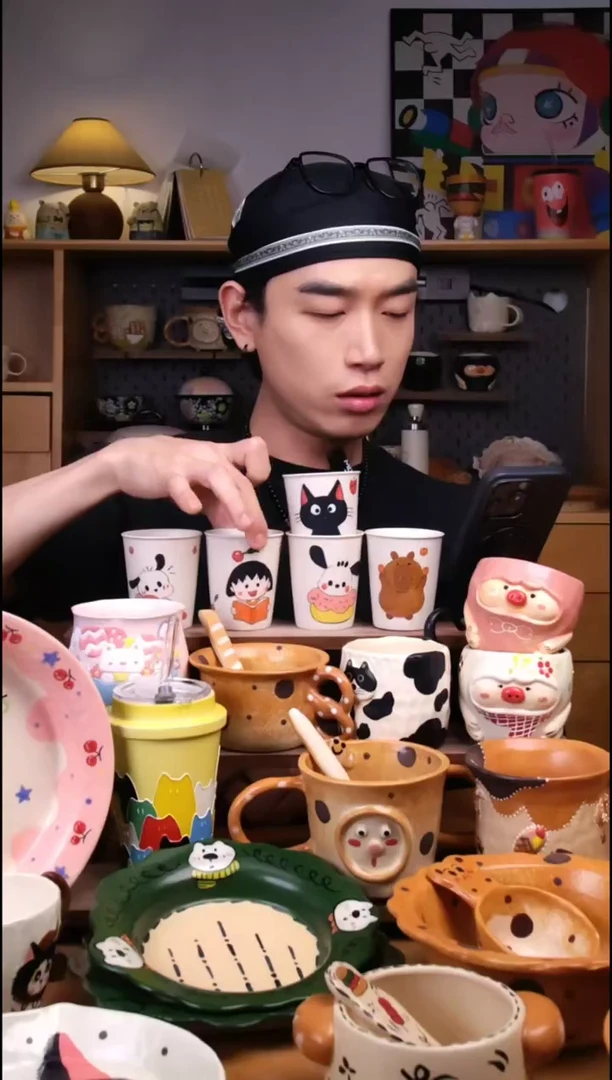 杯子5款不定向发货1只！景德镇设计师款陶瓷