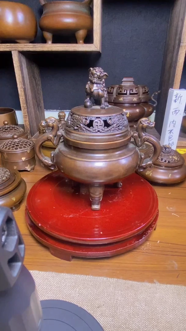 【闪购商品】苏工 普工精品铜 摆件熏香炉/摆件