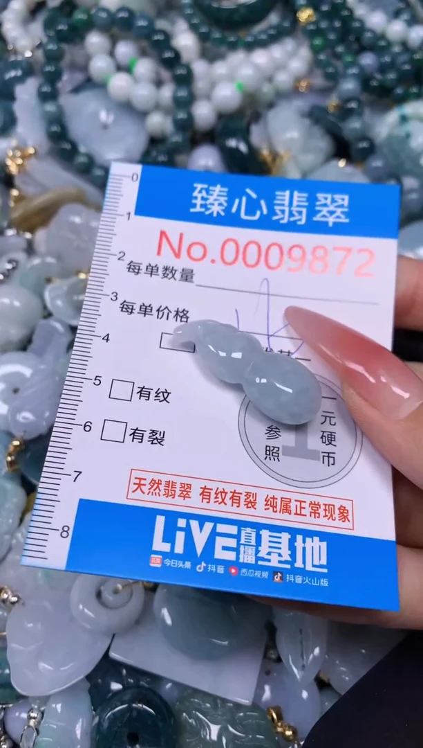 【闪购商品】翡翠颈饰未镶嵌含绳0009872