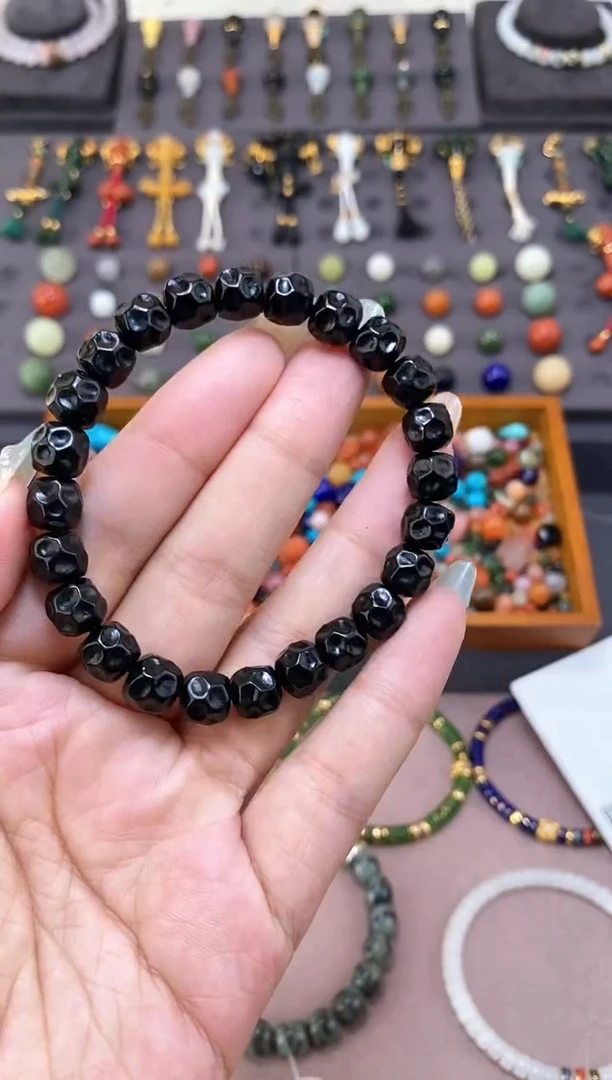 未镶嵌和田玉挂件9mm无相手串