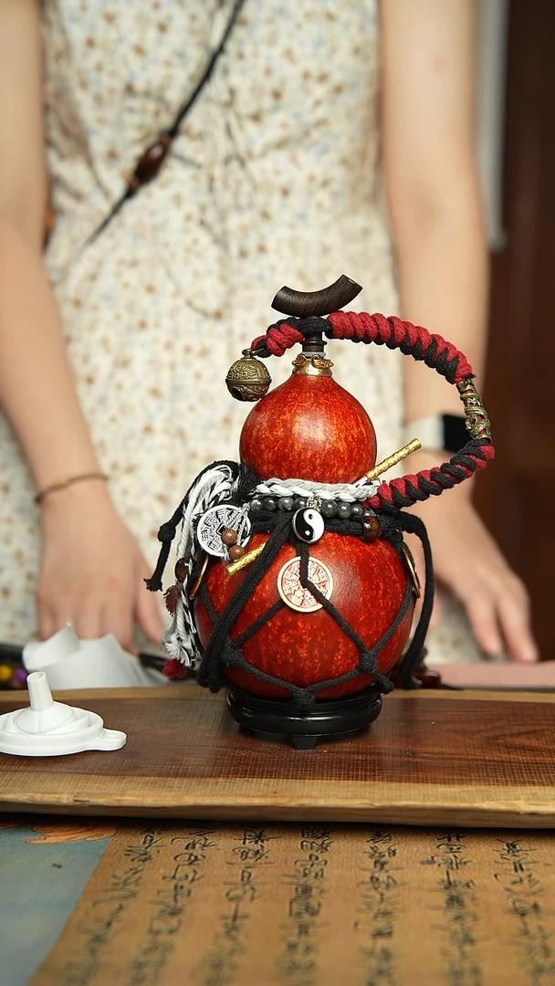 198号精品大漆酒葫芦防腐防渗装水茶酒