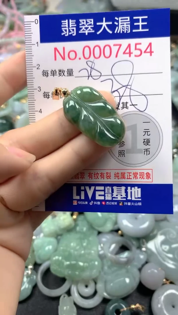 翡翠未镶嵌吊坠(不含链)7454