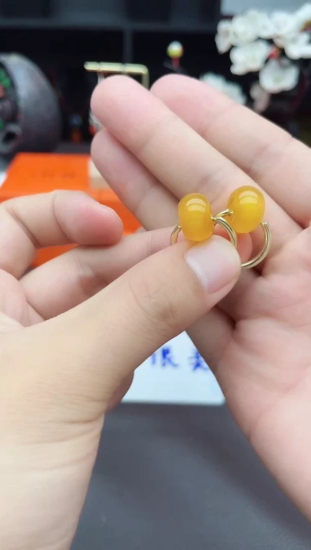 玛瑙/玉髓耳饰未镶嵌536000