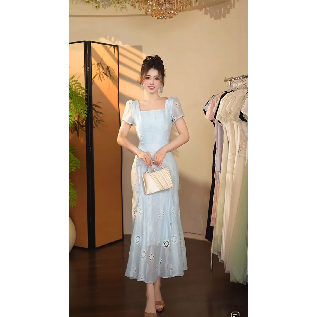 瑞瑞定制-1460（海盐夏日）连衣裙Q7688