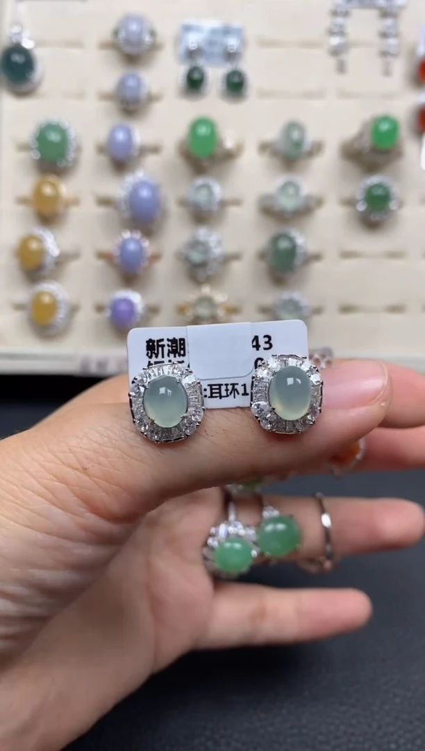 【闪购商品】翡翠戒指银S925镶嵌111111
