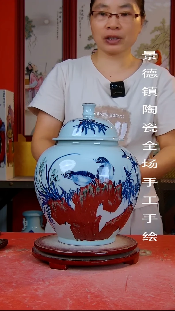 摆件景德镇陶瓷 全场手工手绘