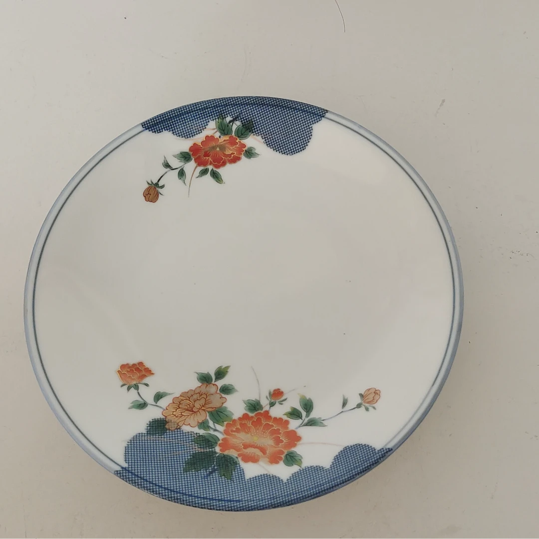 东峰-北幸青花彩绘描金花卉纹圆盘