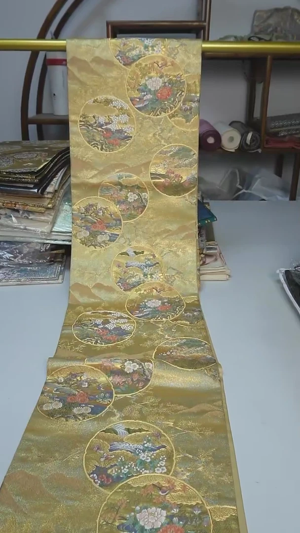 织绣15西阵织六通团花