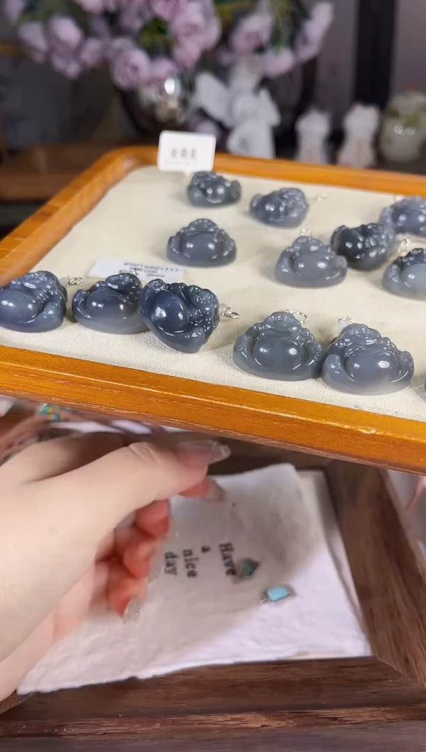 吊坠(不含链)银S925镶嵌和田玉多样性发货其一孤品默认微瑕