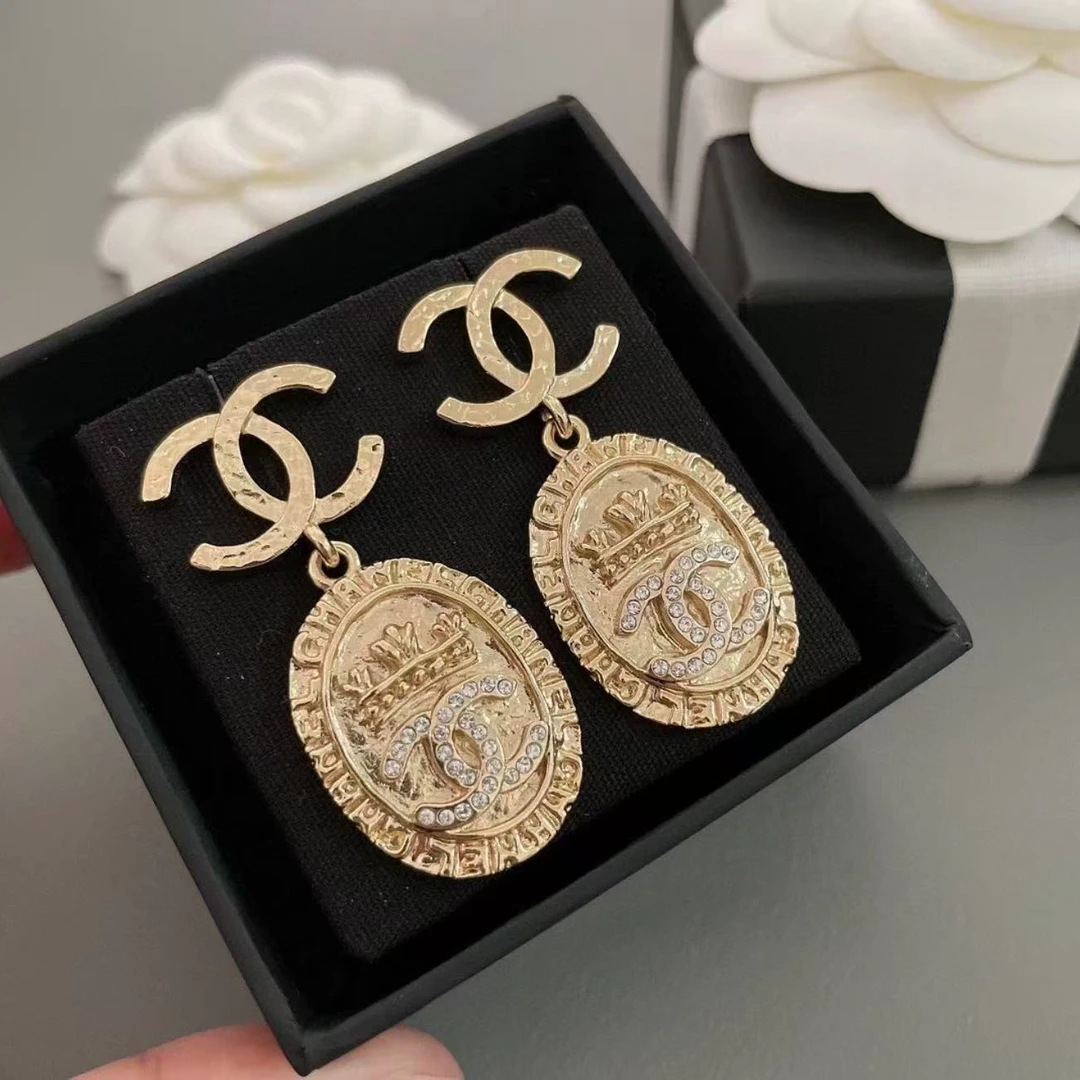 95新 Chanel/香奈儿 /耳环/耳钉/耳夹/2425 菲菲