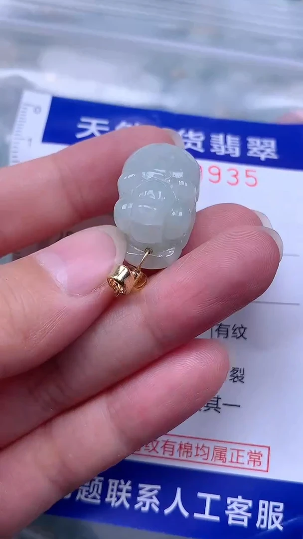 翡翠未镶嵌吊坠(不含链)藤*静1
