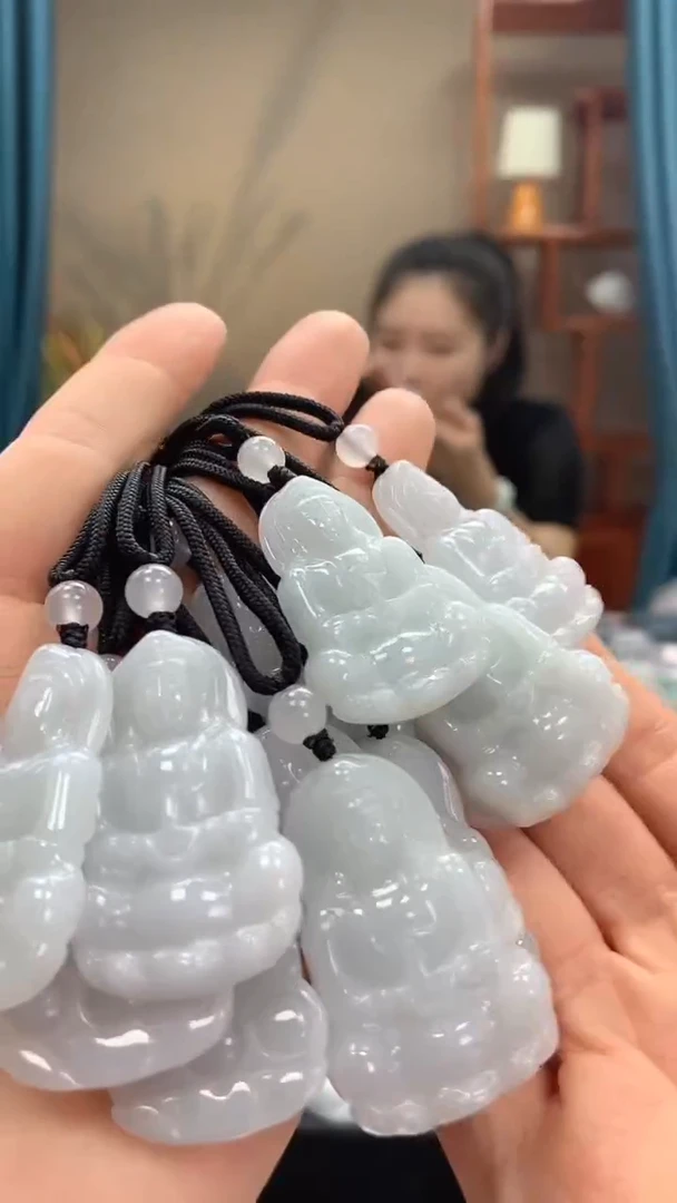 颈饰未镶嵌翡翠079观音多样性发一件