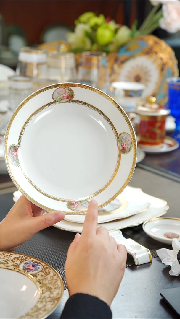 瓷片8寸深菜盘1个  福利价