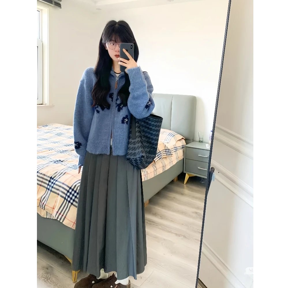 秋冬女装2025新款韩系穿搭配一整套时尚巨好看高级感针织衫两件套