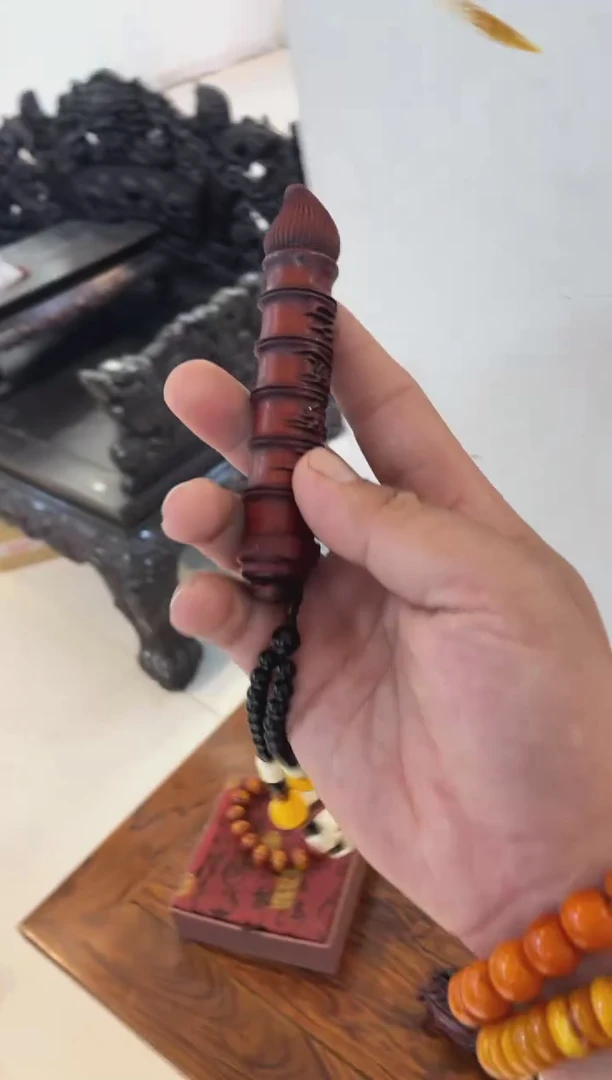 木紫檀毛笔把件啊啊啊啊