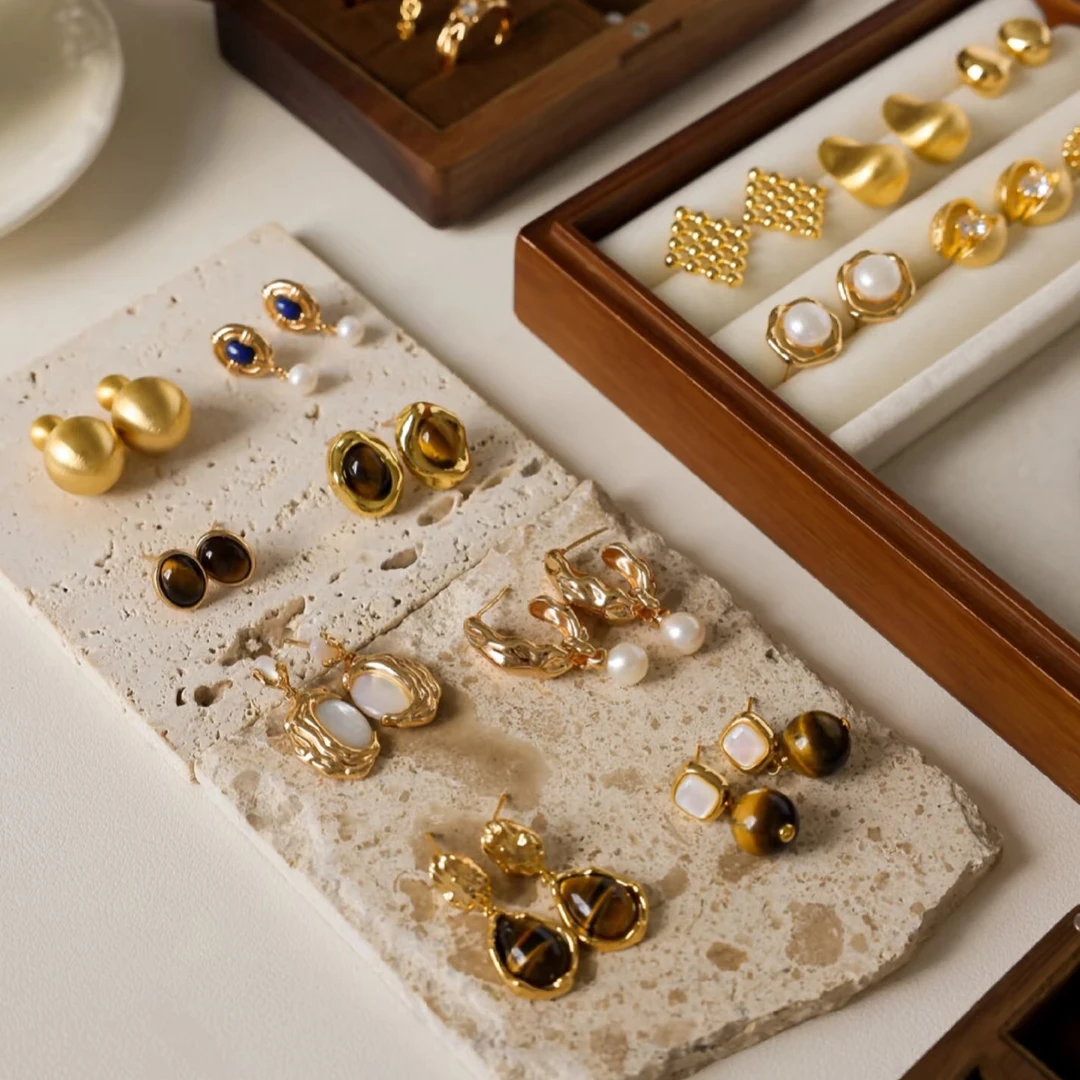 6号-[视频同款三合一手镯]-小香风时尚耳饰时尚简约项链戒指