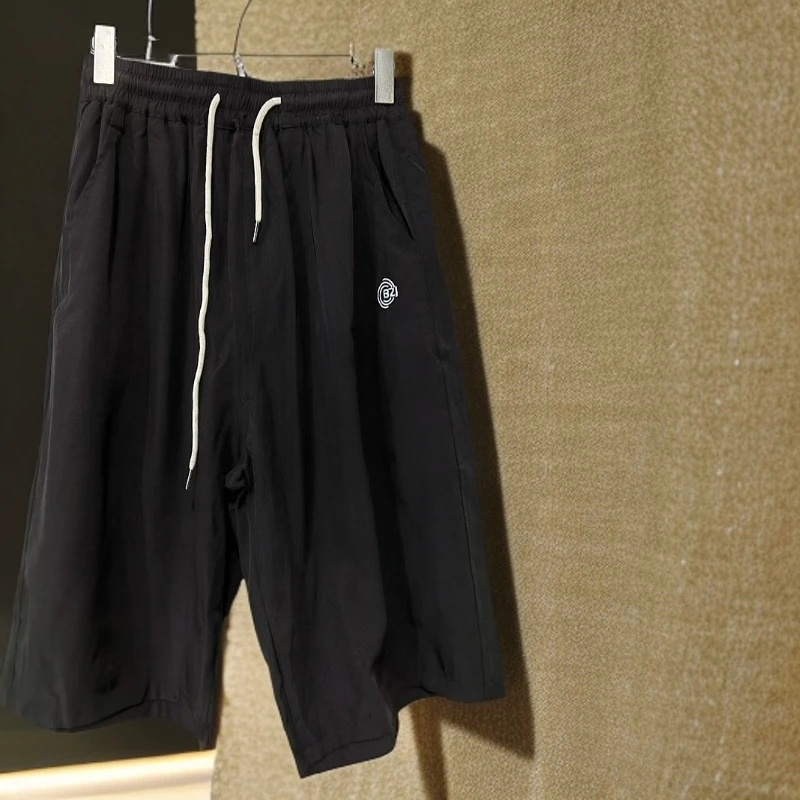 【8037-黑色】青少年夏季速干五分裤