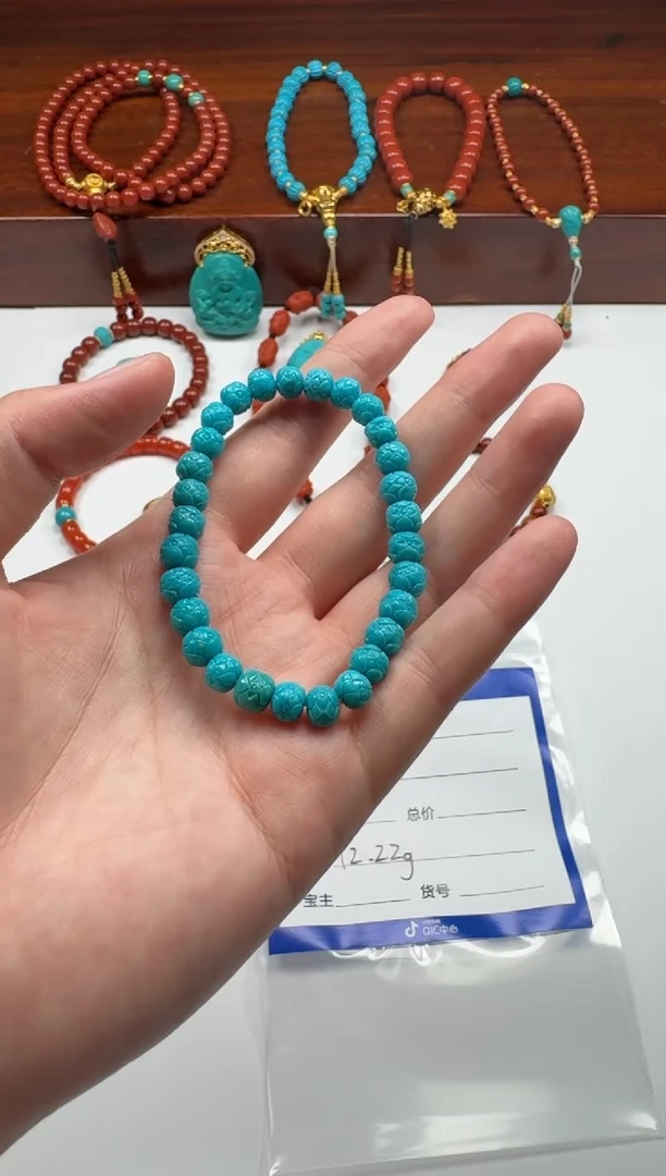 未镶嵌绿松石手串手串小*～手串手串