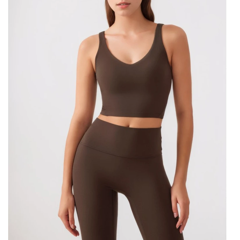 裸感塑形瑜伽内衣美背健身背心5273