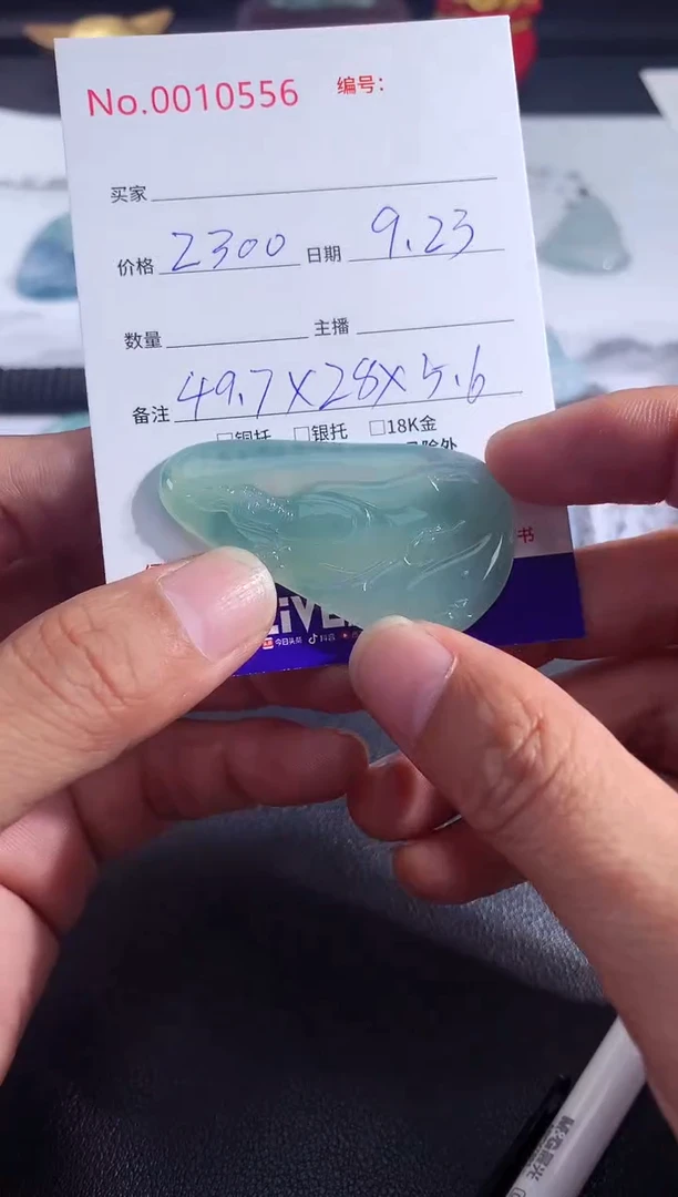 颈饰未镶嵌翡翠观音