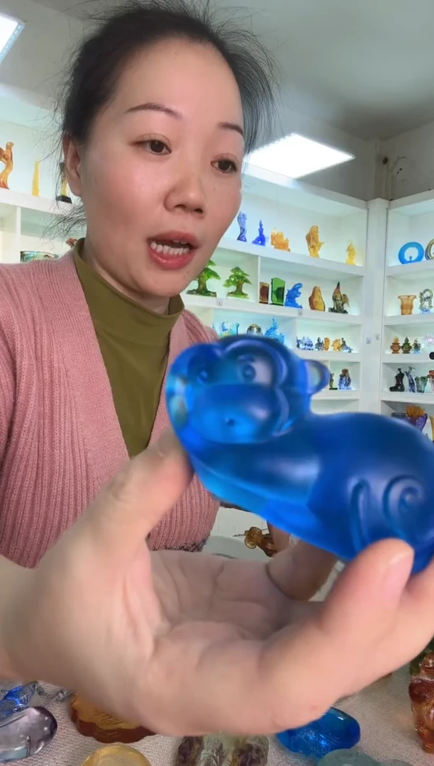 手工艺品琉璃猴子