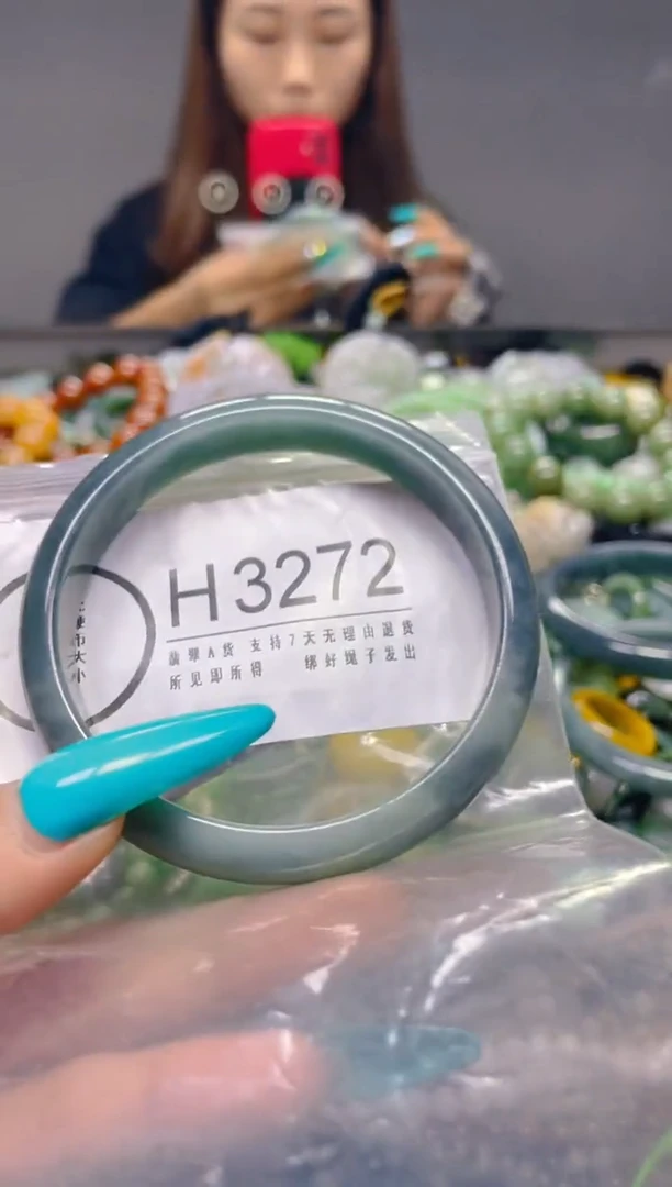 颈饰未镶嵌翡翠59-60/H/翡翠A货，一件也是批发价