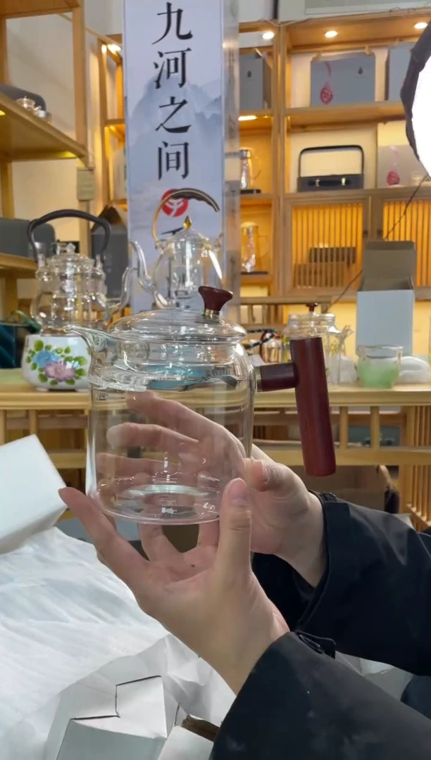 月牙煮茶壶木把啊啊