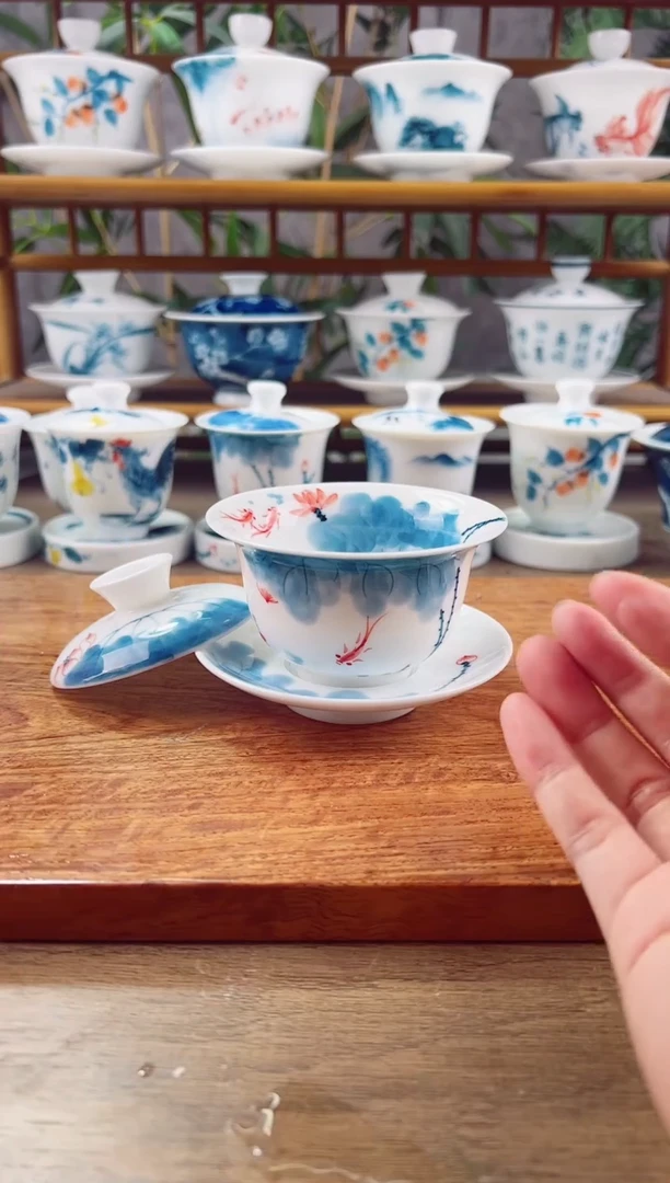 【闪购商品】微瑕线条莲130ml三才內绘