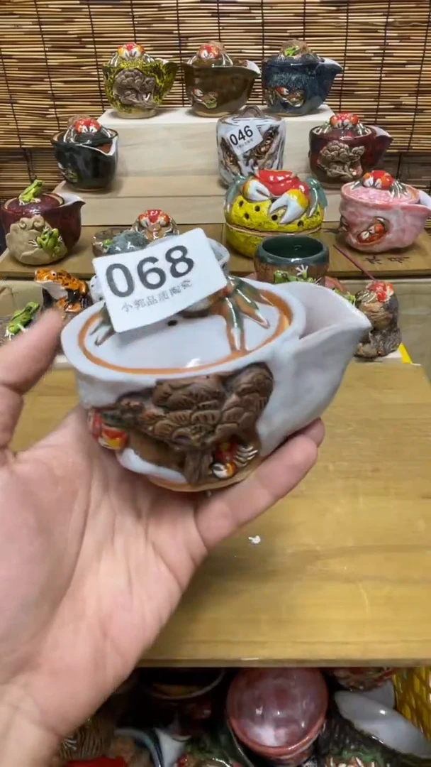 Q****n068精美粗陶手工柴烧