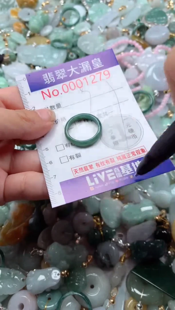 翡翠未镶嵌吊坠(不含链)1279