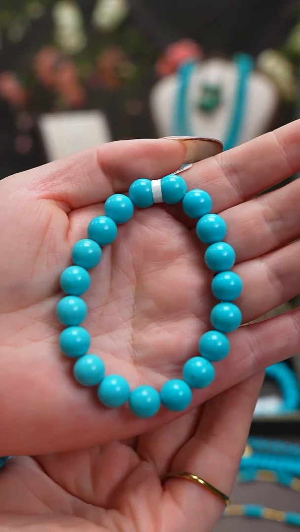 未镶嵌绿松石手串0216